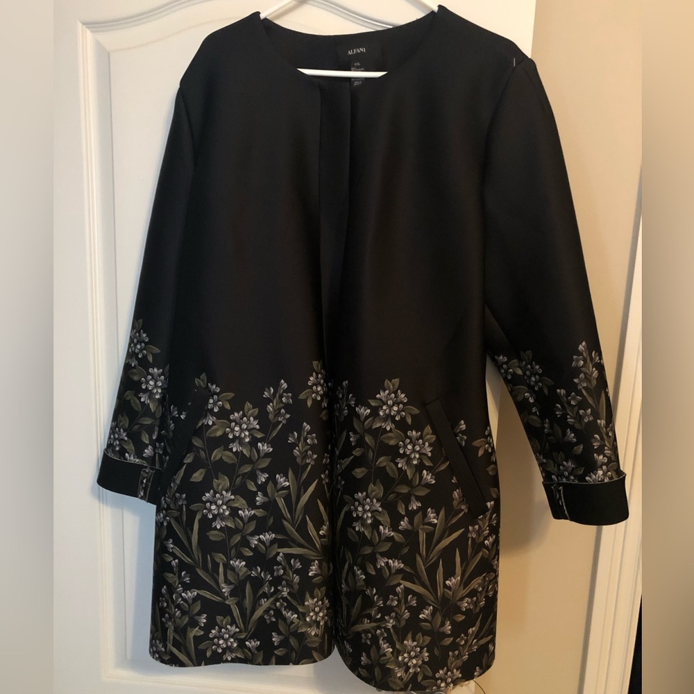 Gorgeous Alfani plus size jacket Macy’s exclusive black XXL